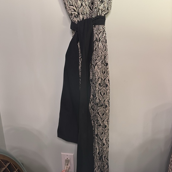 Anthropologie Zadie Satin Black Jumpsuit Women's Size 10 - Picture 4 of 13